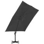 Sombrilla de jardín con base portátil gris antracita de vidaXL, Sombrillas - Ref: Foro24-276346, Precio: 575,88 €, Descuento: %