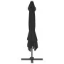 Sombrilla de jardín con base portátil gris antracita de vidaXL, Sombrillas - Ref: Foro24-276346, Precio: 575,88 €, Descuento: %