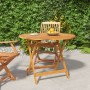 Klappbarer Gartentisch aus massivem Akazienholz Ø 90x75 cm von , Gartentische - Ref: Foro24-319670, Preis: 139,53 €, Rabatt: %
