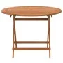 Folding garden table solid acacia wood Ø 90x75 cm by , Garden tables - Ref: Foro24-319670, Price: 103,83 €, Discount: %
