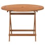 Folding garden table solid acacia wood Ø 90x75 cm by , Garden tables - Ref: Foro24-319670, Price: 139,53 €, Discount: %