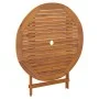 Folding garden table solid acacia wood Ø 90x75 cm by , Garden tables - Ref: Foro24-319670, Price: 103,83 €, Discount: %