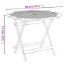 Folding garden table solid acacia wood Ø 90x75 cm by , Garden tables - Ref: Foro24-319670, Price: 103,83 €, Discount: %
