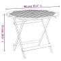 Klappbarer Gartentisch aus massivem Akazienholz Ø 90x75 cm von , Gartentische - Ref: Foro24-319670, Preis: 139,53 €, Rabatt: %
