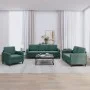 Juego de sofás 3 piezas terciopelo verde oscuro de , Sofás - Ref: Foro24-3201936, Precio: 721,44 €, Descuento: %
