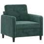 Dreiteilige Sofagarnitur aus dunkelgrünem Samt von , Sofas - Ref: Foro24-3201936, Preis: 735,26 €, Rabatt: %