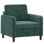 Juego de sofás 3 piezas terciopelo verde oscuro de , Sofás - Ref: Foro24-3201936, Precio: 721,44 €, Descuento: %
