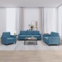 Dreiteilige Sofagarnitur aus blauem Samt von , Sofas - Ref: Foro24-3201943, Preis: 726,06 €, Rabatt: %