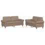Cappuccino synthetic leather 2-piece sofa set with cushions by , Sofas - Ref: Foro24-3202154, Price: 442,24 €, Discount: %