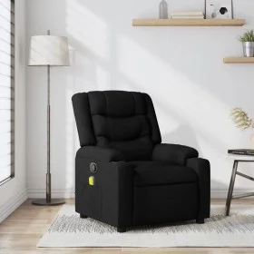 Black Fabric Massage Recliner by , Armchairs - Ref: Foro24-374132, Price: 263,54 €, Discount: %