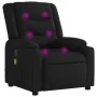 Sillón reclinable de masaje de tela negro de , Sillones - Ref: Foro24-374132, Precio: 263,54 €, Descuento: %