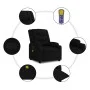 Sillón reclinable de masaje de tela negro de , Sillones - Ref: Foro24-374132, Precio: 263,54 €, Descuento: %