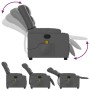 Sillón de masaje reclinable cuero sintético gris de , Sillones - Ref: Foro24-374126, Precio: 236,69 €, Descuento: %