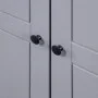 Kleiderschrank aus massivem Kiefernholz der Serie Panama, Grau, 80 x 50 x 171,5 cm von vidaXL, Kleiderschränke - Ref: Foro24-...