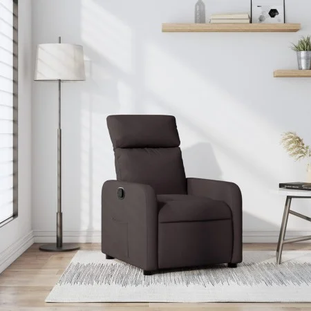 Dark Brown Fabric Recliner by , Armchairs - Ref: Foro24-374170, Price: 170,56 €, Discount: %