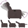 Dark Brown Fabric Recliner by , Armchairs - Ref: Foro24-374170, Price: 172,90 €, Discount: %