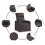 Dark Brown Fabric Recliner by , Armchairs - Ref: Foro24-374170, Price: 170,56 €, Discount: %