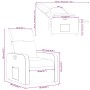 Sillón reclinable de tela marrón oscuro de , Sillones - Ref: Foro24-374170, Precio: 176,21 €