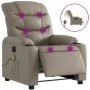 Sillón reclinable de masaje eléctrico cuero sintético capuchino de , Sillones - Ref: Foro24-3206598, Precio: 278,28 €, Descue...