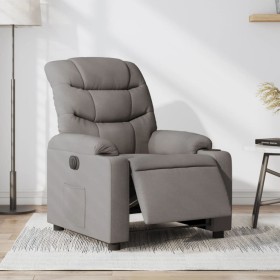 Sillón reclinable eléctrico tela gris taupé de , Sillones - Ref: Foro24-3206634, Precio: 250,31 €, Descuento: %