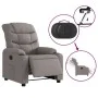 Taupe gray fabric electric recliner by , Armchairs - Ref: Foro24-3206634, Price: 250,08 €, Discount: %