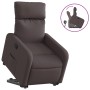 Sillón reclinable elevable tela marrón oscuro de , Sillones - Ref: Foro24-3206704, Precio: 244,34 €