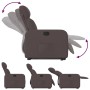 Hochklappbarer Liegesessel aus dunkelbraunem Stoff von , Sessel - Ref: Foro24-3206704, Preis: 241,87 €, Rabatt: %