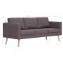 3 seater taupe fabric sofa by vidaXL, Sofas - Ref: Foro24-281366, Price: 313,28 €, Discount: %