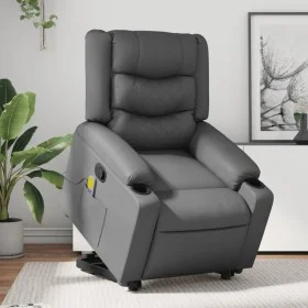 Grauer Fußmassagesessel aus Kunstleder von , Sessel - Ref: Foro24-3206558, Preis: 315,18 €, Rabatt: %