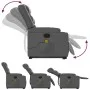 Grauer Fußmassagesessel aus Kunstleder von , Sessel - Ref: Foro24-3206558, Preis: 319,73 €, Rabatt: %