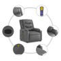 Grauer Fußmassagesessel aus Kunstleder von , Sessel - Ref: Foro24-3206558, Preis: 302,04 €, Rabatt: %