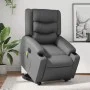 Sillón de masaje elevable eléctrico cuero sintético gris de , Sillones - Ref: Foro24-3206566, Precio: 365,18 €, Descuento: %