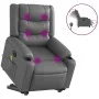 Sillón de masaje elevable eléctrico cuero sintético gris de , Sillones - Ref: Foro24-3206566, Precio: 365,18 €, Descuento: %
