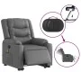 Sillón de masaje elevable eléctrico cuero sintético gris de , Sillones - Ref: Foro24-3206566, Precio: 365,18 €, Descuento: %