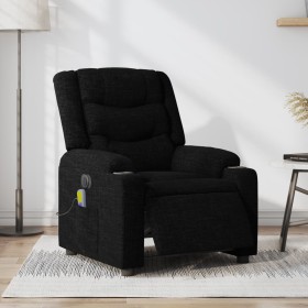 Black Fabric Electric Massage Recliner by , Armchairs - Ref: Foro24-3206572, Price: 302,38 €, Discount: %