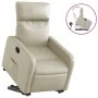 Cream-colored artificial leather lifting recliner by , Armchairs - Ref: Foro24-3206750, Price: 273,84 €, Discount: %