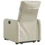 Cream-colored artificial leather lifting recliner by , Armchairs - Ref: Foro24-3206750, Price: 273,84 €, Discount: %