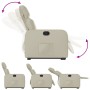Cream-colored artificial leather lifting recliner by , Armchairs - Ref: Foro24-3206750, Price: 254,20 €, Discount: %
