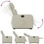 Cream-colored artificial leather lifting recliner by , Armchairs - Ref: Foro24-3206750, Price: 273,84 €, Discount: %