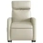 Cream-colored artificial leather lifting recliner by , Armchairs - Ref: Foro24-3206750, Price: 273,84 €, Discount: %