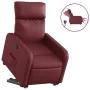 Sillón elevable eléctrico cuero artificial rojo tinto de , Sillones - Ref: Foro24-3206767, Precio: 340,87 €, Descuento: %