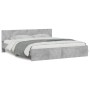 Betongrauer Bettrahmen mit Kopfteil 180x200 cm von , Betten und Lattenroste - Ref: Foro24-3207465, Preis: 215,89 €, Rabatt: %