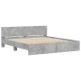 Betongrauer Bettrahmen mit Kopfteil 180x200 cm von , Betten und Lattenroste - Ref: Foro24-3207465, Preis: 215,89 €, Rabatt: %