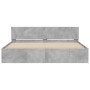 Betongrauer Bettrahmen mit Kopfteil 180x200 cm von , Betten und Lattenroste - Ref: Foro24-3207465, Preis: 215,89 €, Rabatt: %