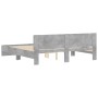 Betongrauer Bettrahmen mit Kopfteil 180x200 cm von , Betten und Lattenroste - Ref: Foro24-3207465, Preis: 215,89 €, Rabatt: %