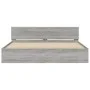 Sonoma gray bed frame with headboard 180x200 cm by , Beds and slatted bases - Ref: Foro24-3207467, Price: 175,33 €, Discount: %