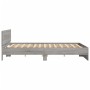 Estructura de cama con cabecero gris Sonoma 180x200 cm de , Camas y somieres - Ref: Foro24-3207467, Precio: 183,96 €, Descuen...