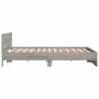 Sonoma gray bed frame with headboard 180x200 cm by , Beds and slatted bases - Ref: Foro24-3207467, Price: 175,33 €, Discount: %