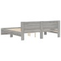 Estructura de cama con cabecero gris Sonoma 180x200 cm de , Camas y somieres - Ref: Foro24-3207467, Precio: 183,96 €, Descuen...