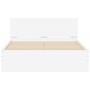 Weißer Bettrahmen mit Kopfteil 120x200 cm von , Betten und Lattenroste - Ref: Foro24-3207490, Preis: 215,42 €, Rabatt: %